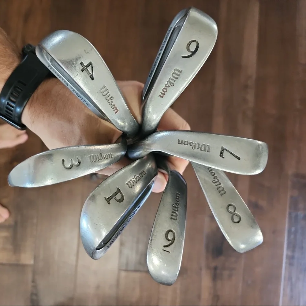 Wilson 1200-LT Iron Set ⛳ RH‎ Steel Shafts Standard Flex 3 4 6 7 8 9 PW